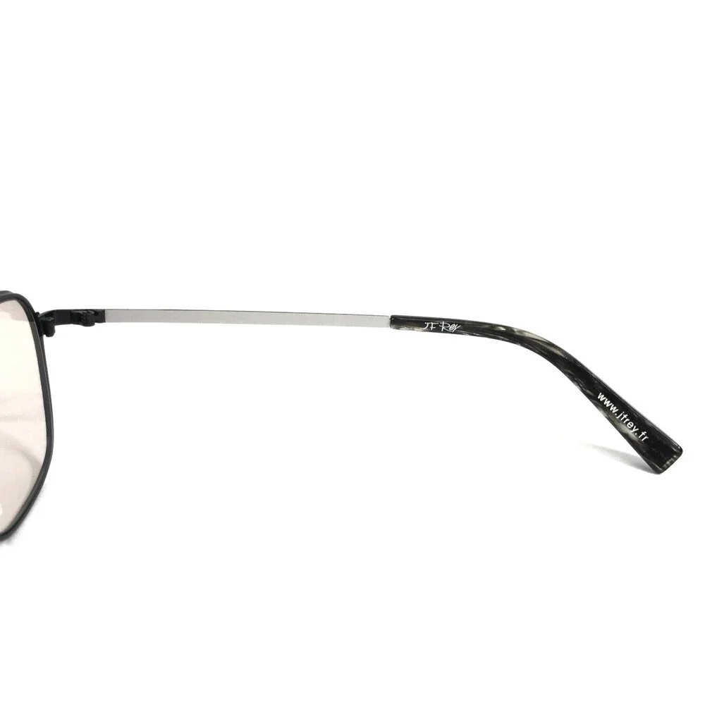 J.F. Rey Eyeglasses Frames JF2692 0013 Noir Argent Black Silver Square 51-19-135